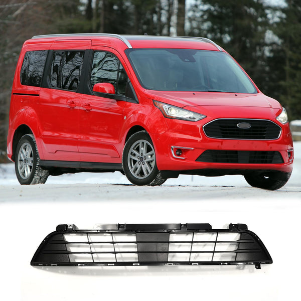 BUFEETERS Front Bumper Lower Grille Fit For 2019 2020 2021 2022 2023 Ford Transit Connect,Mesh Style,Black