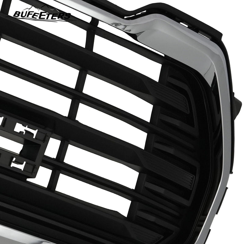 BUFEETERS  Front Bumper Upper Grille Fit For 2022 2023 GMC Terrain,Denali Style,Chrome&Black