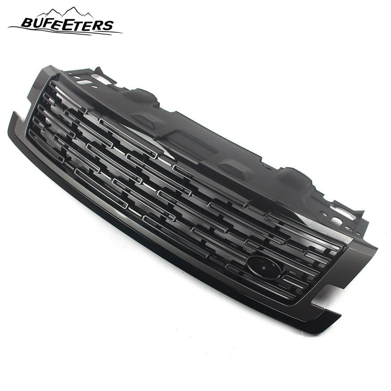 BUFEETERS Front Bumper Upper Grille Fit For 2023 Land Rover Range Rover Vogue,Mesh Style,Black&Gray