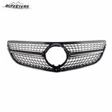 BUFEETERS  Front Bumper Upper Grille Fit For 2014 2015 2016 2017 Mercedes Benz W207 E-CLASS Coupe Facelift,Diamond Style,Black