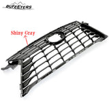 BUFEETERS  Front Upper Grille Fit For 2016 2017 2018 2019 Lexus RX350 RX450h RX350L Base Sport,Horizontal Billet Style,Shiny Gray