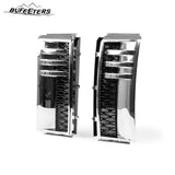 BUFEETERS  Side Fender Vent Fit For 2002 2003 2004 2005 2006 2007 2008 2009 2010 Land Rover Range Rover L322,Chrome&Black