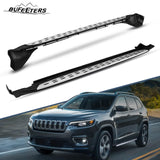BUFEETERS  Side Step Running Board Nerf Bar Fit For 2011 2012 2013 2014 2015 2016 2017 2018 2019 2020 2021 Jeep Grand Cherokee ,Black&Silver