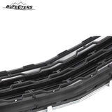 BUFEETERS  5PCS Front Bumper Lower Grille&Fog Lights&Bezels Set Fit For 2013 2014 2015 2016 2017 Chevy Chevrolet Traverse,Factory Style,Chrome&Black