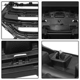 BUFEETERS  Front Upper&Lower Grill/Radiator Cover/Bumper Bracket Fit For 2015 2016 2017 2018 Ford Edge,Black&Silver