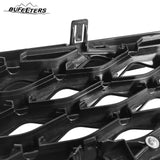 BUFEETERS   Front Bumper Upper Grille Fit For 2018 2019 2020 2021 2022 2023 INFINITI Q50 W/Sensor Holes,Mesh Style,Chrome&Black