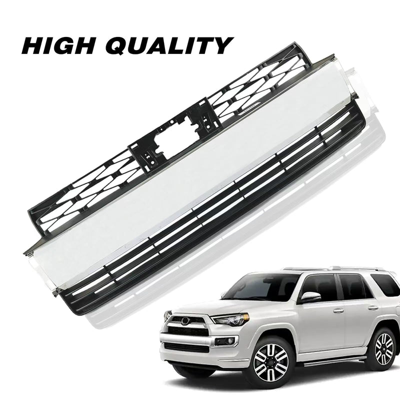 BUFEETERS Front Bumper Lower Grille With Chrome Tirm Fit For 2021 2022 2023 Toyota 4Runner Limited,Factory Style,Chrome&Black