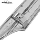 BUFEETERS 2PCS Front Upper & Center Grille Chrome Trim Fit For 2011 2012 2013 2014 Ford Edge,Factory Style,Chrome&Silver