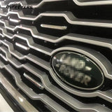 BUFEETERS   Front Grille Mesh Vent Cover Grill Bar Fit For Range Rover 2018+ SVA,Black&Silver