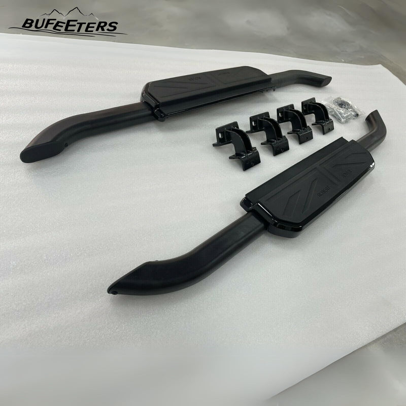 BUFEETERS  Running Board Nerf Bar Side Step Fit For Land Rover Defender 90 2Door 2020 2021 2022 2023,Black