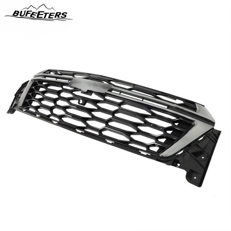 BUFEETERS  Front Bumper Upper Grille Fit For 2022 2023 Chevy Chevrolet Traverse,Honeycomb Style,Chrome&Black