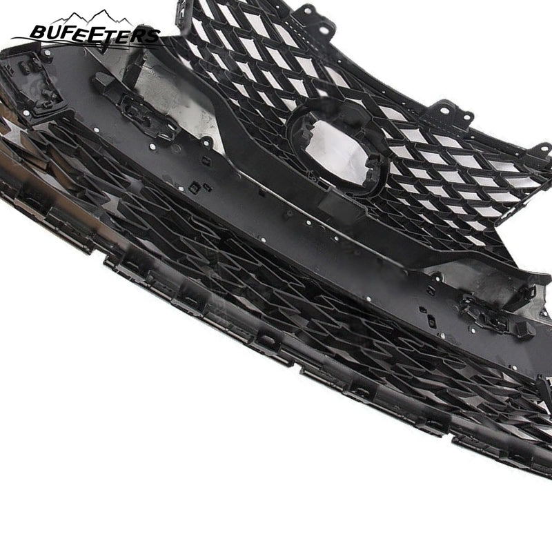 BUFEETERS  Front Bumper Grille Grey With Chrome Trim Surround Fit For 2018 2019 2020 2021 Lexus NX300 F Sport,OE Style,Chrome&Grey