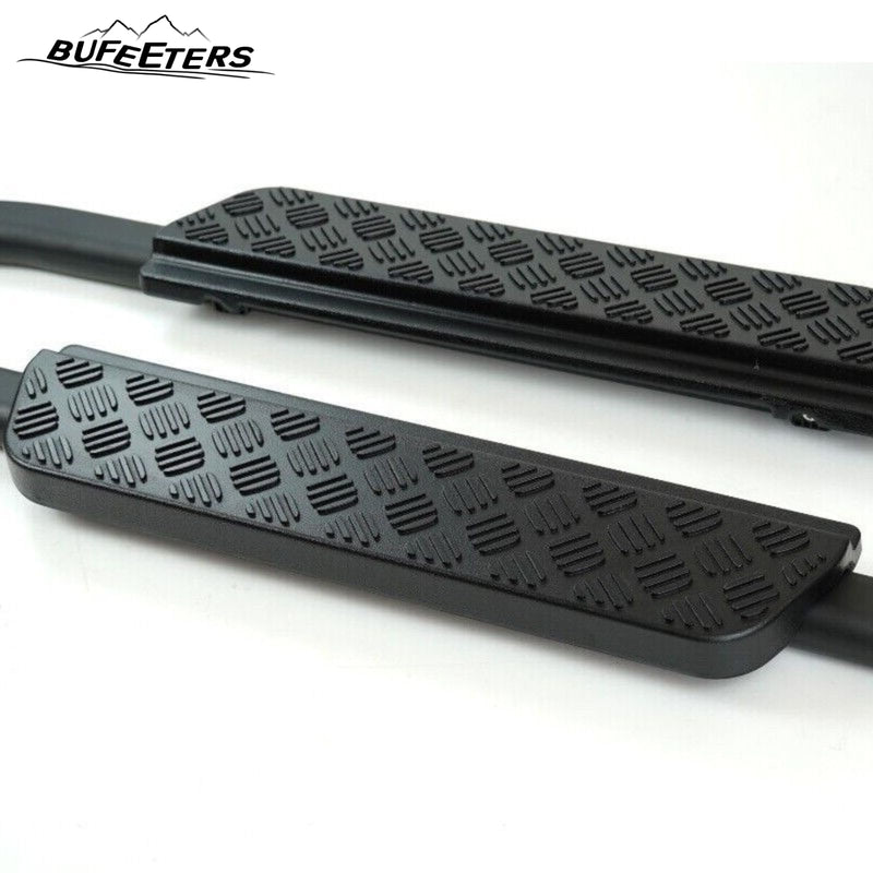 BUFEETERS  Side Step Running Board Nerf Bar Fit For Land Rover Defender 90 L663 2020 2021 2022 2023,Black