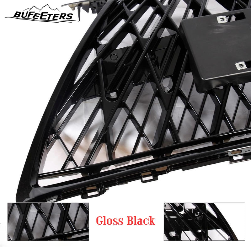 BUFEETERS  Front Bumper Grille Assembly Fit For 2018 2019 2020 2021 Lexus NX300 F Sport,TRD Style,Gloss Black