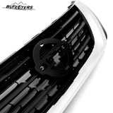 BUFEETERS  Front Bumper Upper Grille Fit For 2016 2017 2018 Nissan Altima Sedan,Mesh Style,Chrome&Black