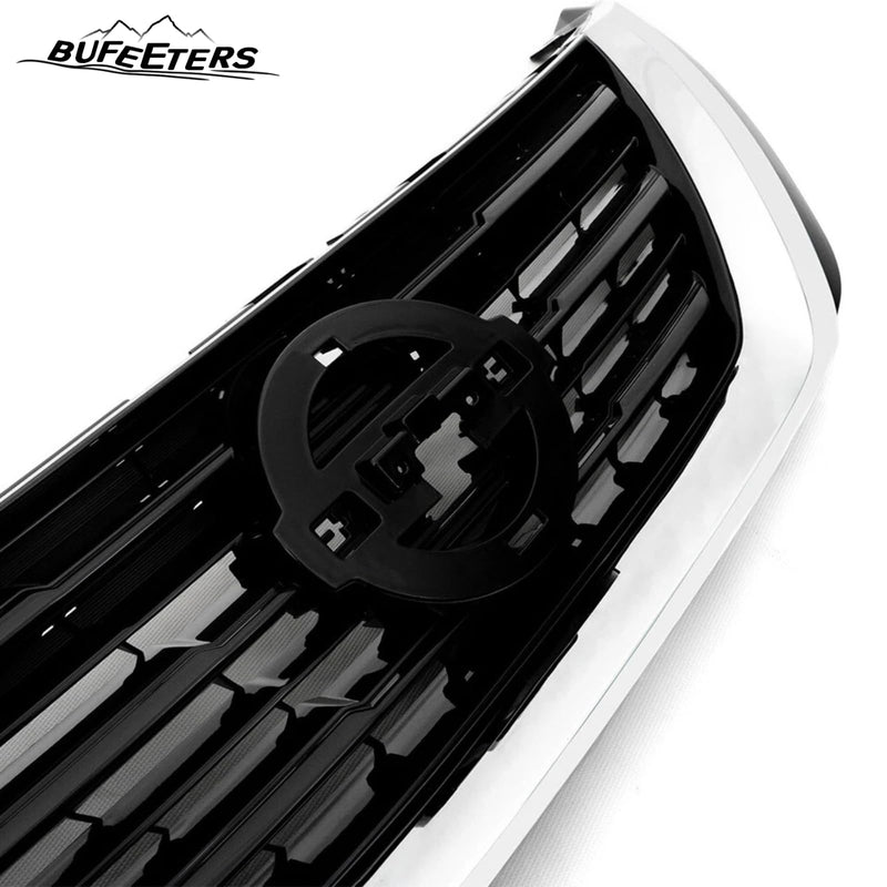 BUFEETERS  Front Bumper Upper Grille Fit For 2016 2017 2018 Nissan Altima Sedan,Mesh Style,Chrome&Black