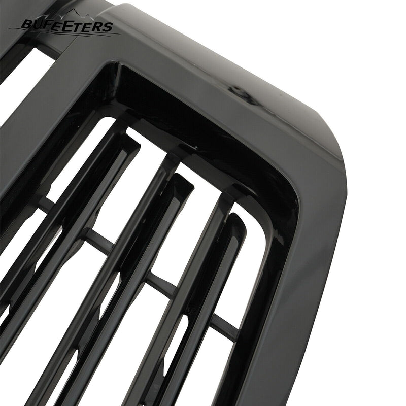 BUFEETERS Front Bumper Upper Grille Fit For 2015 2016 2017 2018 2019 2020 Chevrolet Tahoe,Mesh Style,Gloss Black