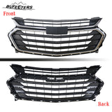 BUFEETERS Front Bumper Upper Grille Fit For 2018 2019 2020 2021 Chevy Chevrolet Traverse,Mesh Style,Chrome&Black