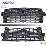 BUFEETERS Front Bumper Upper Grille Assembly Fit For 2019 2020 2021 2022 Chevy Silverado 1500,Horizontal Billet Style,Black