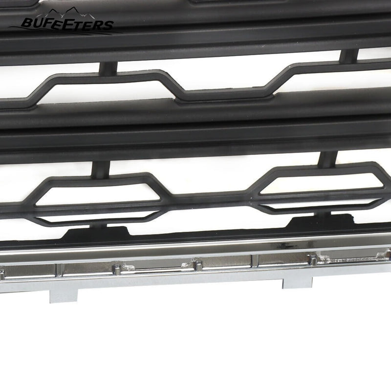 BUFEETERS  Front Bumper Lower Grille Fit For 2013 2014 2015 2016 2017 Chevy Chevrolet Traverse,Honeycomb Style,Chrome&Black