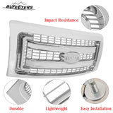 BUFEETERS  Front Bumper Grille Fit For 2009 2010 2011 2012 2013 2014 Ford F150 F-150,Horizontal Billet Style,Chrome&Silver
