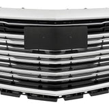 BUFEETERS   Front Bumper Upper Grille Fit For 2016 2017 2018 2019 2020 Cadillac XT5,Horizontal Billet  Style,Chrome&Black