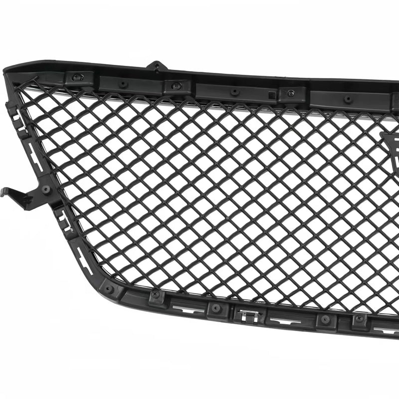 BUFEETERS  Front Upper Grille With Frame Fit For 2019 2020 Cadillac CT6,Honeycomb Style,Gloss Black