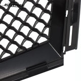 BUFEETERS  Front Bumper Upper Grille Fit For 2008 2009 2010 2011 2012 2013 Cadillac CTS,Mesh Style,Gloss Black