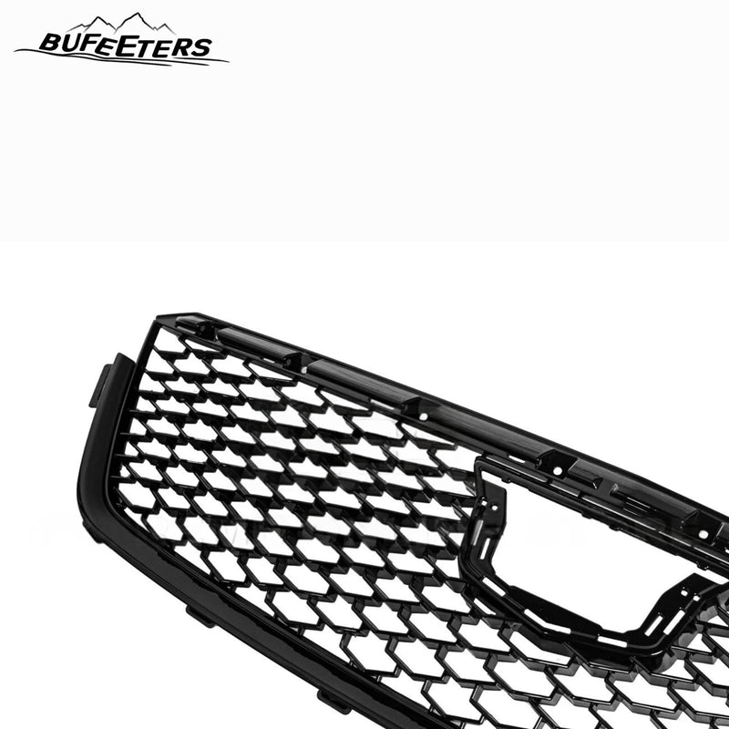 BUFEETERS  Front Bumper Upper Grille Cover Fit For 2020 2021 2022 2023 2024 Cadillac CT4,CT4-V Blackwing Style,Gloss Black