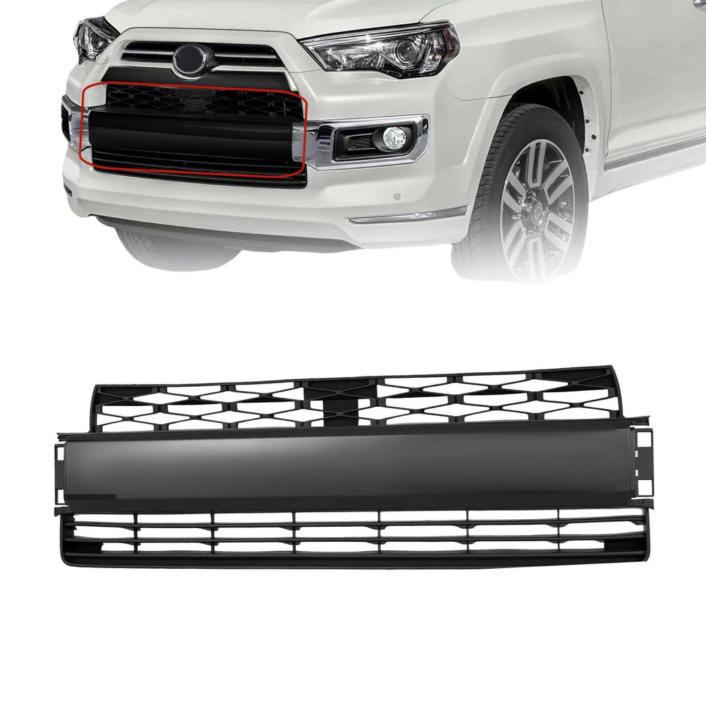 BUFEETERS Front Bumper Lower Grille Grill  Black  Fit For 2014 2015 2016 2017 2018 2019 2020 Toyota 4Runner Limited,Factory Style,Black