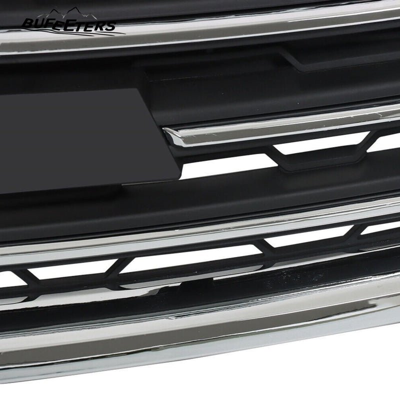 BUFEETERS  Front Bumper Upper Grille Fit For 2013 2014 2015 2016 2017 Chevy Chevrolet Traverse LS LT,
Mesh Style,Chrome&Black