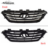 BUFEETERS    Front Bumper Upper Grille Fit For 2015 2016 2017 Hyundai Sonata Sport,Chrome&Black
