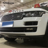 BUFEETERS   Front Grille Mesh Vent Cover Grill Bar Fit For Range Rover 2018+ SVA,Black&Silver