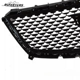 BUFEETERS  Front Bumper Upper Grille&Grille Outer Frame Fit For 2017 2018 2019 2020 2021 2022 2023 Cadillac XT5,Factory Style,Gloss Black