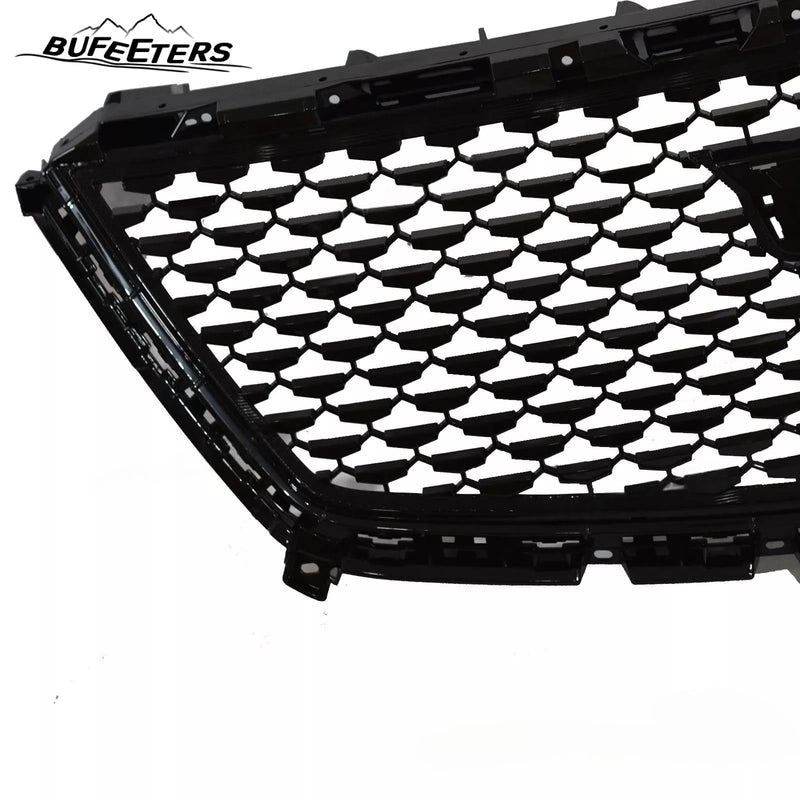 BUFEETERS  Front Bumper Upper Grille&Grille Outer Frame Fit For 2017 2018 2019 2020 2021 2022 2023 Cadillac XT5,Factory Style,Gloss Black