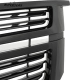 BUFEETERS Front Bumper Upper Grille Fit For 2015 2016 2017 2018 2019 2020 Chevrolet Tahoe,Mesh Style,Gloss Black
