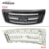BUFEETERS  Front Bumper Grille Fit For 2009 2010 2011 2012 2013 2014 Ford F150 F-150,Matte Black