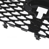 BUFEETERS  Front Bumper Upper Grille W/ Bumper Lower Trim Fit For 2015 2016 2017 INFINITI QX80,Factory Style,Gloss Black