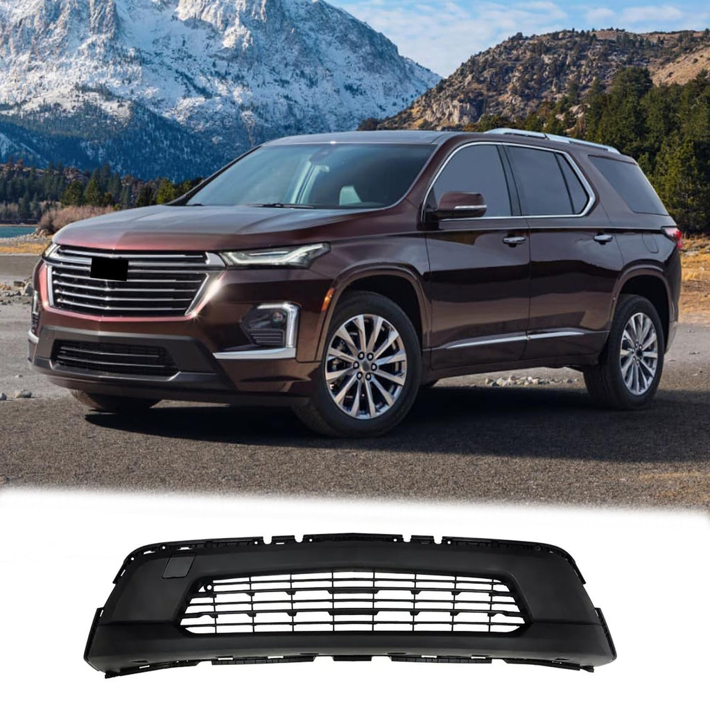 BUFEETERS  Front Bumper Lower Grille Fit For 2022 2023 2024 Chevy Chevrolet Traverse,
Mesh Style,Black