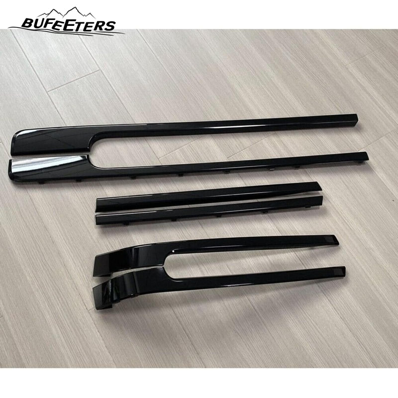 BUFEETERS Door Side Body Molding Trim Strip Kit Fit For 2013 2014 2015 2016 2017 2018 2019 2020 2021 2022 Range Rover Vogue L405,All Black