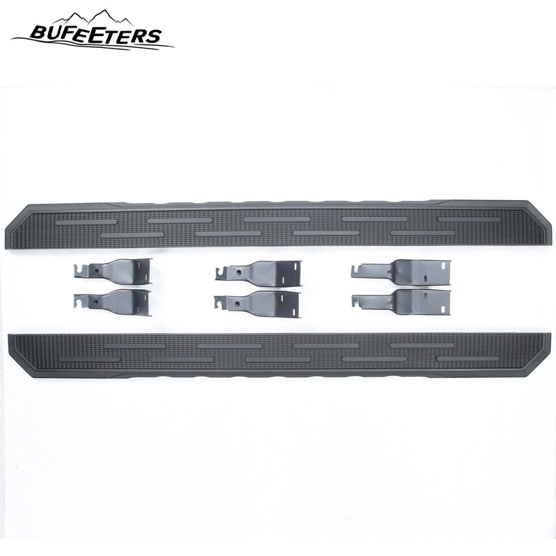 BUFEETERS  Side Step Running Board Nerf Bar Fit For 2021 2022 2023 Ford Bronco 4 Door,Black