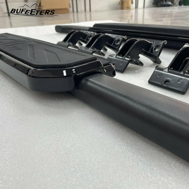 BUFEETERS  Running Board Nerf Bar Side Step Fit For Land Rover Defender 90 2Door 2020 2021 2022 2023,Black