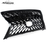 BUFEETERS Front Upper Grille Fit For 2014 2015 2016 2017 2018 2019 2020 2021 2022 LEXUS GX460,Mesh Style,Gloss Black