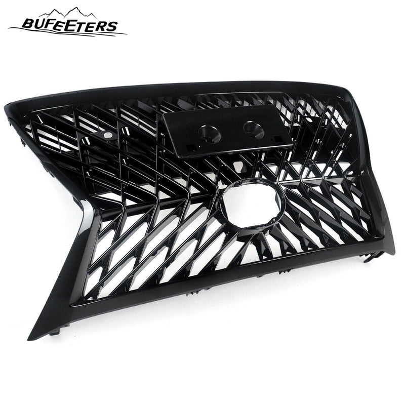 BUFEETERS Front Upper Grille Fit For 2014 2015 2016 2017 2018 2019 2020 2021 2022 LEXUS GX460,Mesh Style,Gloss Black