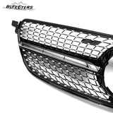 BUFEETERS  Front Bumper Upper Grille Fit For 2015 2016 2017 2018  2019 Mercedes Benz GLE Coupe Sport C292 ,Diamond Style,Black
