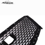 BUFEETERS  Front Bumper Upper Grille&Grille Outer Frame Fit For 2017 2018 2019 2020 2021 2022 2023 Cadillac XT5,Factory Style,Gloss Black