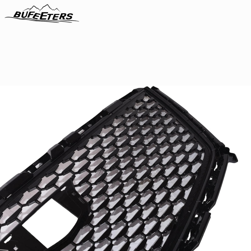 BUFEETERS  Front Bumper Upper Grille&Grille Outer Frame Fit For 2017 2018 2019 2020 2021 2022 2023 Cadillac XT5,Factory Style,Gloss Black