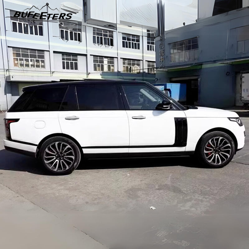 BUFEETERS Door Side Fender Vent Molding Cover Trim Fit For 2013-2022 Land Rover Range Rover Vogue L405,SVO Style,Gloss Black