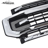 BUFEETERS Front Bumper Upper Grille Fit For 2020 2021 2022 F-250 F-350 F-450 F-550 Super Duty,Platinum Style,Chrome&Black