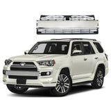 BUFEETERS  Front Bumper Center Grille Fit For 2014 2015 2016 2017 2018 2019 2020 Toyota 4Runner Limited,Mesh Style,Chrome＆Black